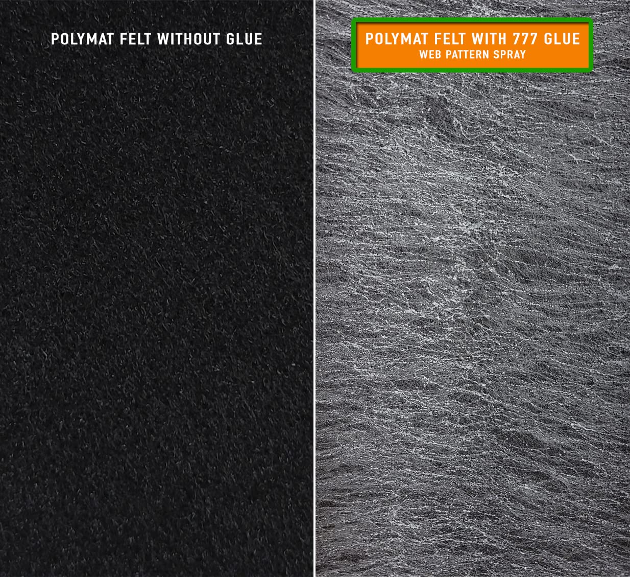1 Glue+10ft x 45" (120"x45") Polymat Black Speaker Box Carpet + 777x Glue for Subwoofer,Cabinet,Car Audio,Boat,Trunk,Shelf,Roadcase,Underfelt