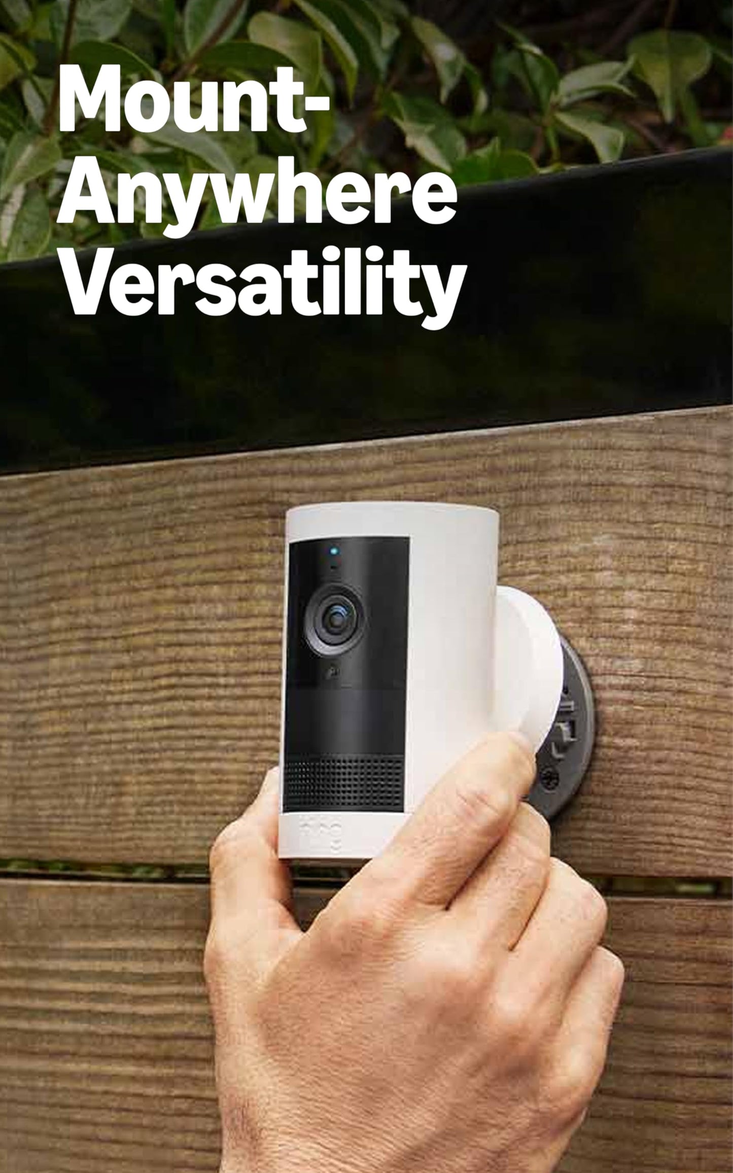 Ring Outdoor Cam Plus, Battery (newest model), Home or business security, Wide-Angle 2K Video with Ring Vision, Low-Light Sight for full-color night