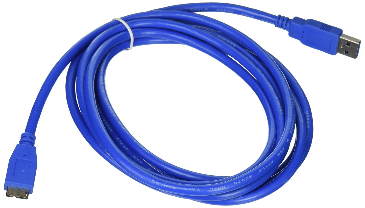 iMBAPrice Superspeed 5Gbps 10-Feet USB 3.0 A to Micro B Charger/Data/Sync Cable for Samsung Galaxy S5/Note 3/ Note 4, Blue (iMBA-U3MC-10BL)