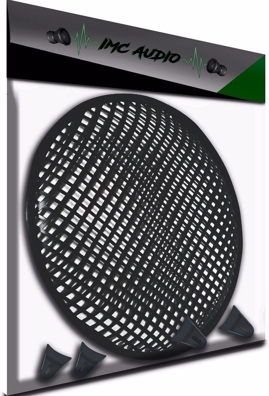 10 Inch 10" Universal Metal Car Audio Speaker SubWoofer Waffle Grill Protector Cover with Clips and Screws
