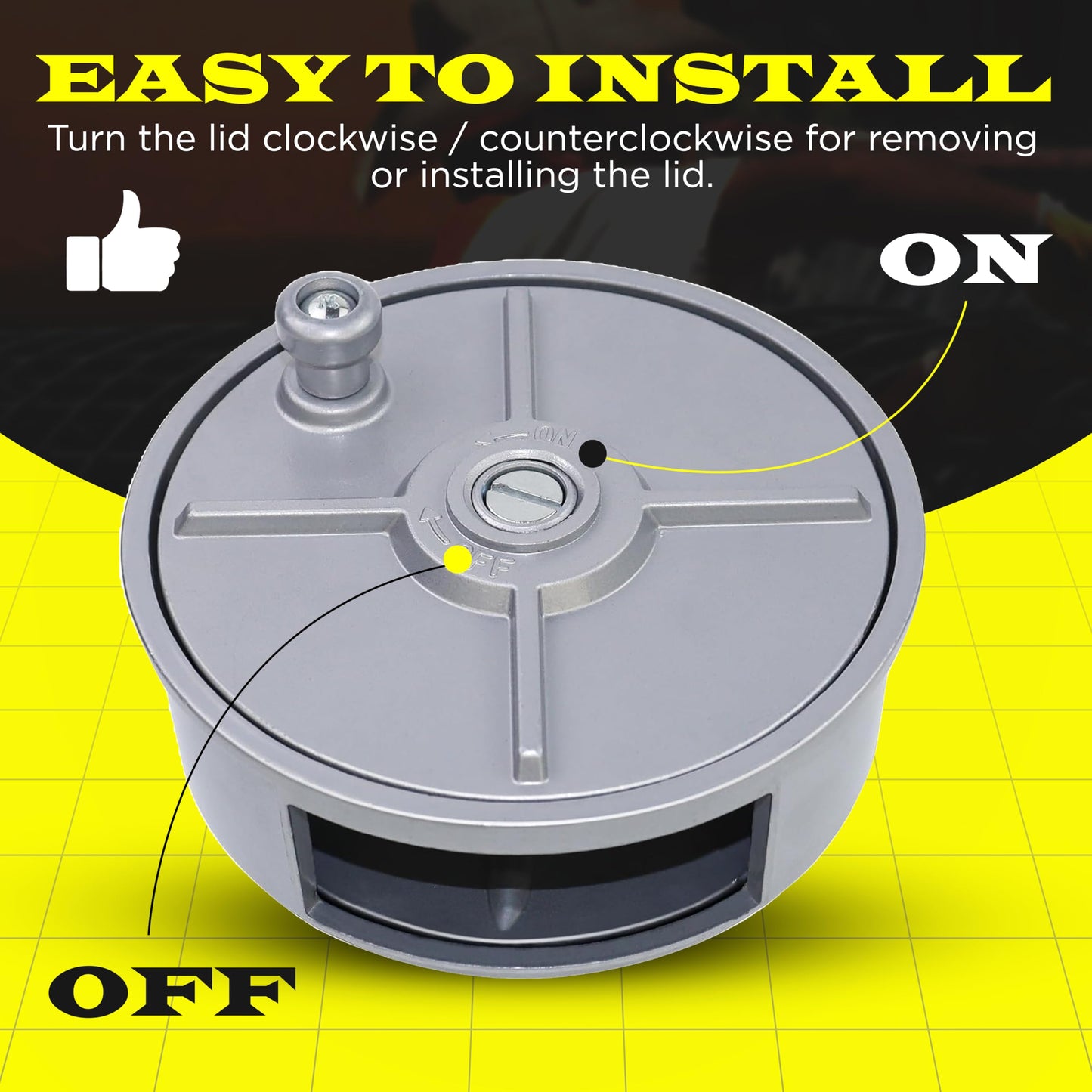 Aluminum Tie Wire Reel Coil Holder - Lightweight & Durable Wire Holder with Ergonomic Rewind Knob, Smooth Operating Wire Reel Dispenser, Sturdy