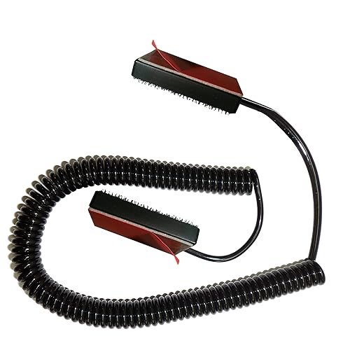 Universal Coiled Security Cable Bulk Pricing Available - Remote Control Tether Security Cable Leash with Hook and Loop Fastener Tape and Double-Sided