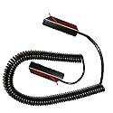 Universal Coiled Security Cable Bulk Pricing Available - Remote Control Tether Security Cable Leash with Hook and Loop Fastener Tape and Double-Sided