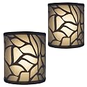 RecPro RV Light Fixture | LED 12V | Decorative RV (Camper) Bathroom Wall Light | Sconce Lighting | 2 Pack