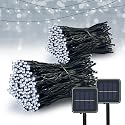Vimorg Solar String Lights Outdoor, 2 Pack 79FT 200 LED Waterproof Solar Christmas Lights with 8 Lighting Modes for Tree Yard Garden Party Xmas