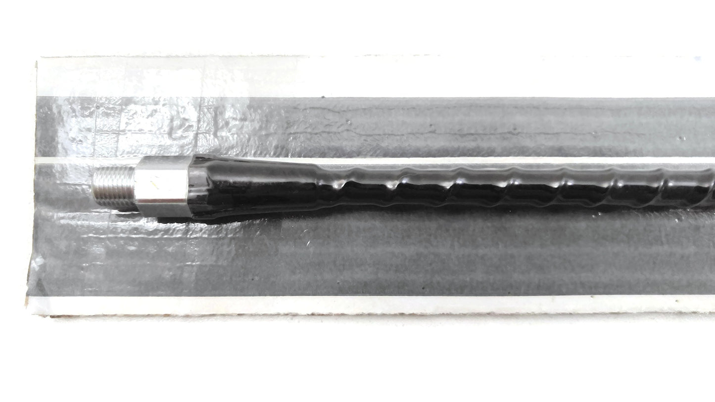 Lot of 2 Everhardt TSM2-B 3/4 Wave 2 ft Fiberglass “Super Flex†CB Radio Antenna - Black