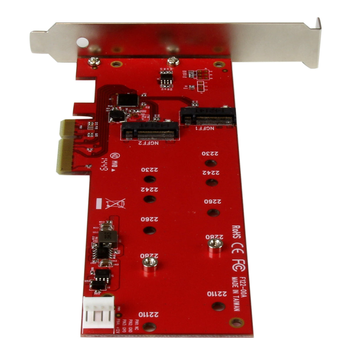 StarTech 2x M.2 SATA SSD Controller Card, PCIe, SATA III 6Gbps (PEX2M2)