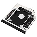DY-tech 2nd HDD SSD Hard Drive Caddy for HP EliteBook 8440w 8530w 8540w 8730w 8740w with Faceplate Bezel + Mounting Bracket