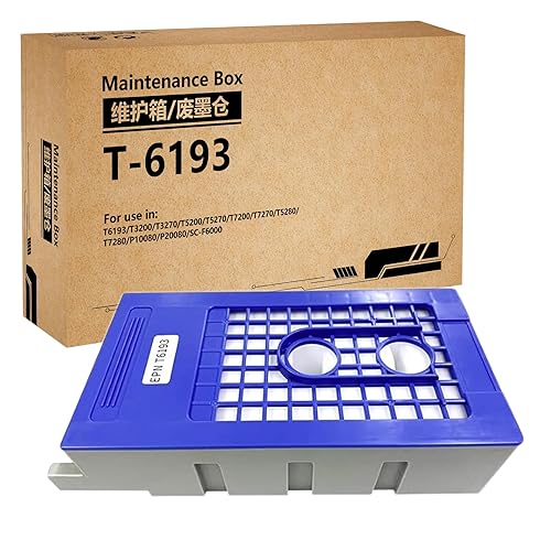 HEMEINY T6193 C13T619300 Ink Maintenance Box Compatible with SureColor T3000 T5000 T7000 T3200 T5200 T7200 T3080 T5080 T7080 F6000 T3200D T5200D