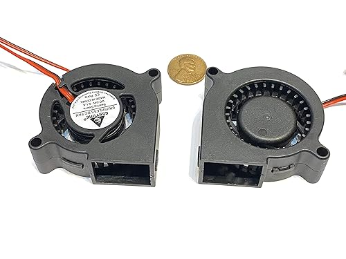 2 Piece 5020 50mm 5cm 24v fan 3d printer Centrifugal Blower computer C51