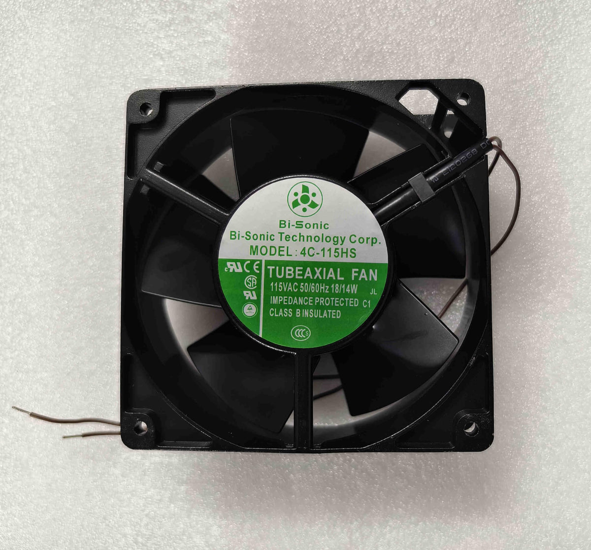 4C-115HS AC 115V 18/14W 50/60Hz 120x120x38mm 2-Wire Cooling Fan