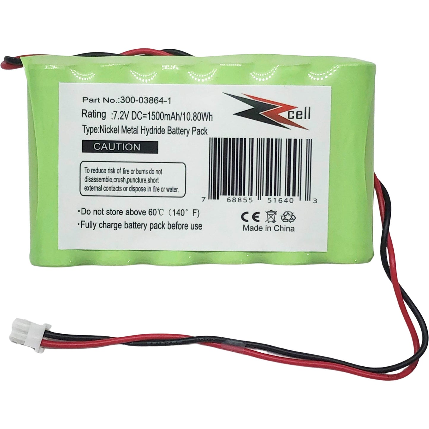 ZZcell 2-Pack Battery Compatible with Honeywell Alarm 300-03864-1, Lynx L3000, Lynx L5000, Lynx L5100, ADEMCO 300-03865, 1500mAh (Please Check Part…