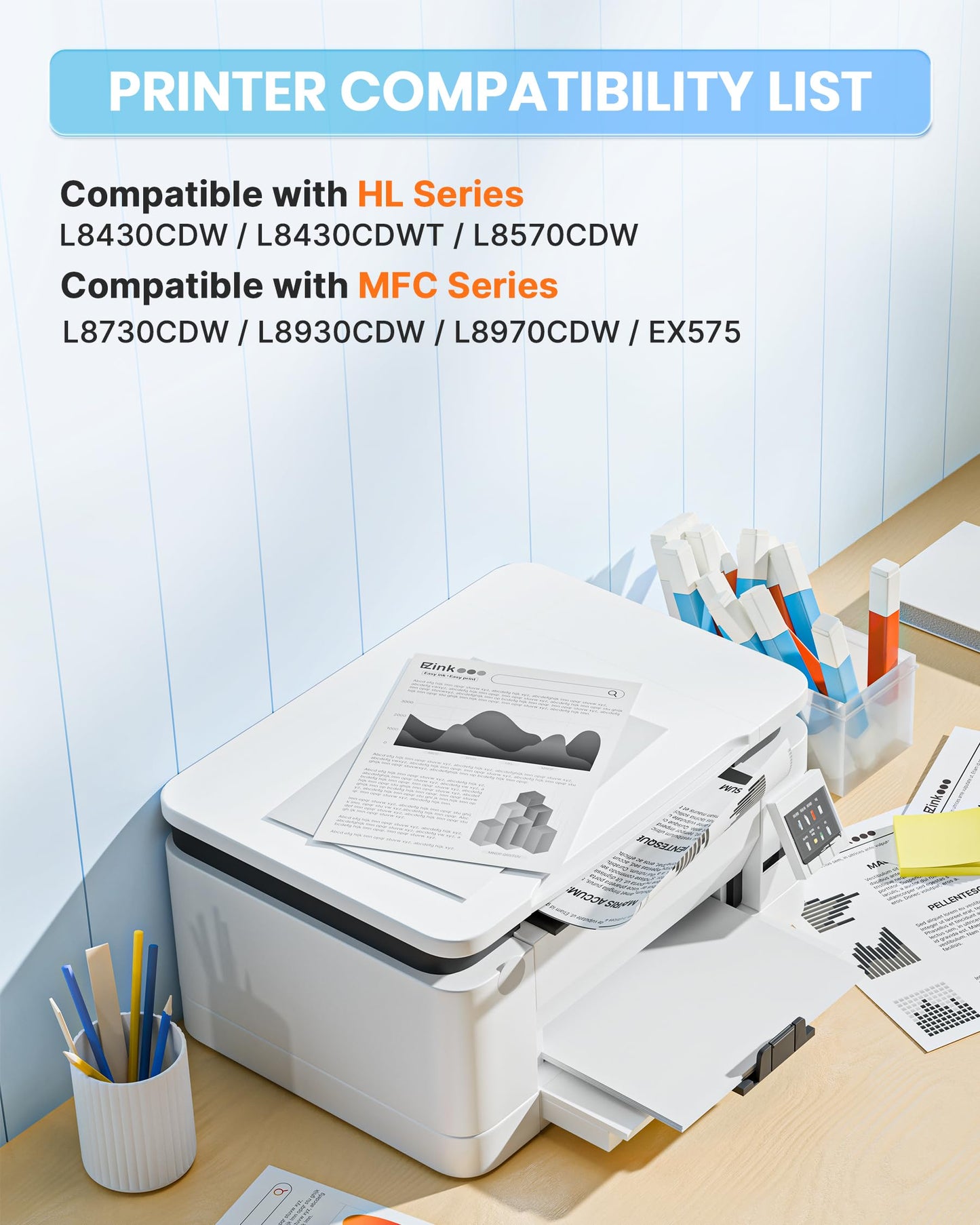 E-Z Ink TN635XL TN635 TN 635XL Black Toner Cartridge with MFC-L8930CDW