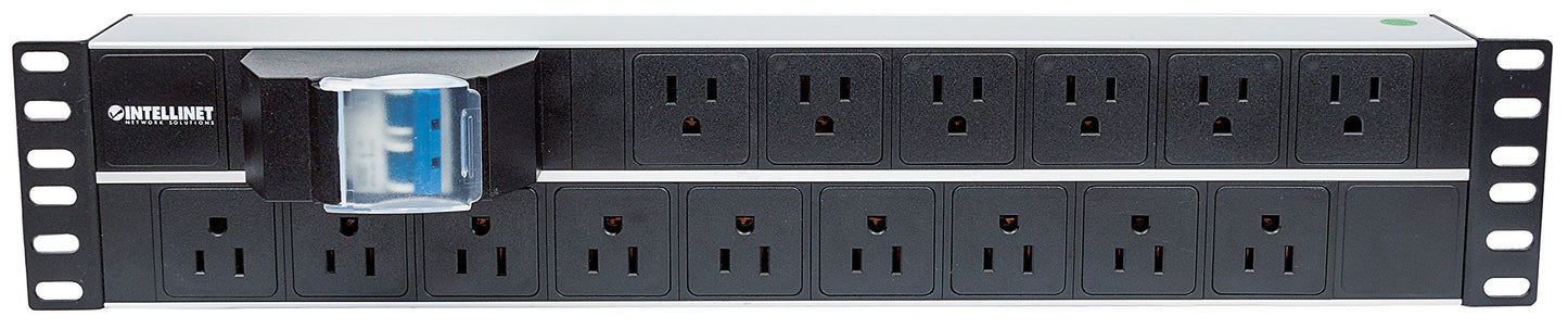 Intellinet 19" 2U Rackmount 15-Way Power Strip - US Type