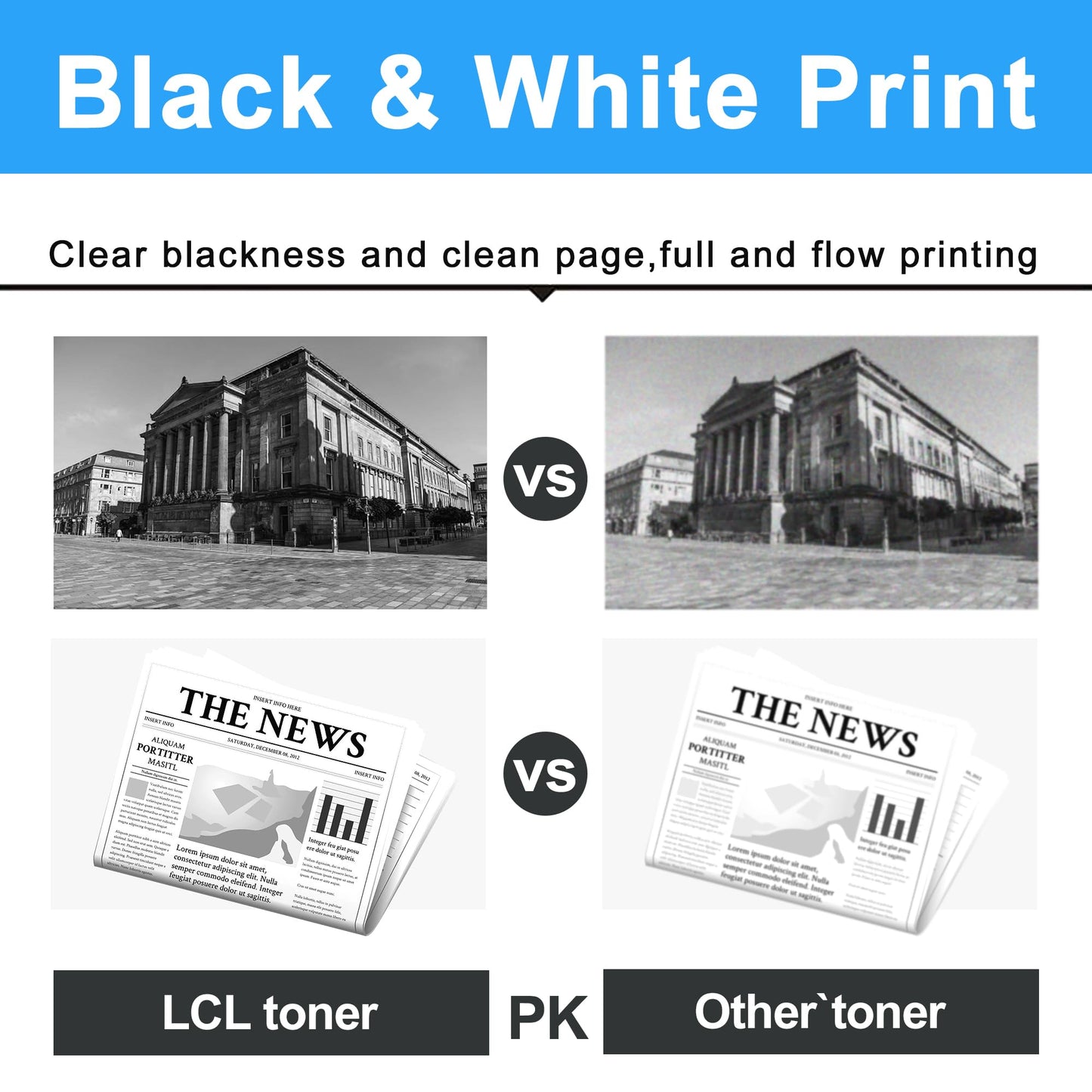 LCL Remanufactured 647A Black Toner Cartridge CE260A Replacement for HP LaserJet CP4000 CP4500 CP4025 CP4025dn CP4025n CP4525 CP4525dn CP4525n