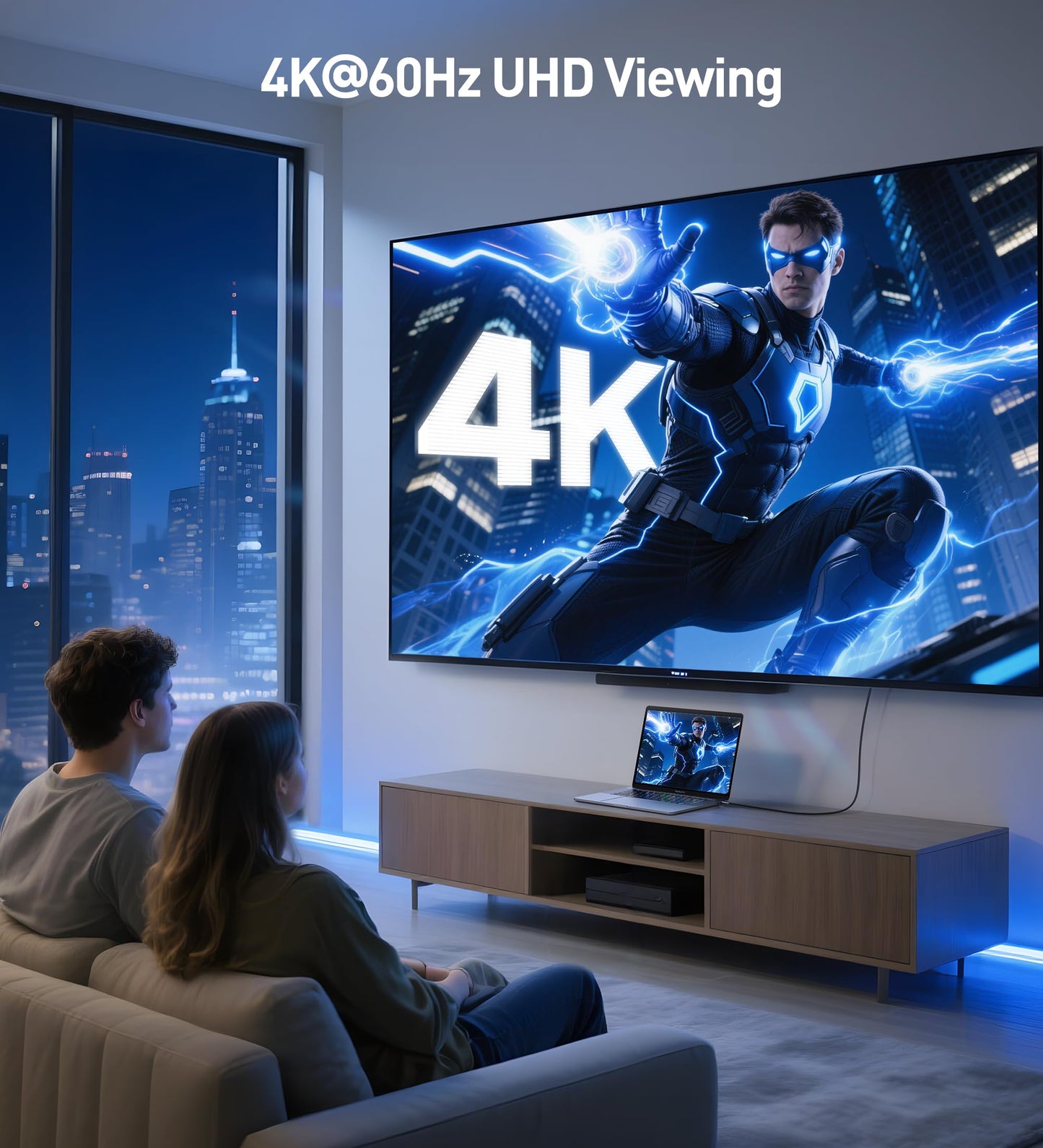 Cable Matters 2-Pack Ultra Thin HDMI Cable 6 ft, Support 4K@60Hz, Ultra Slim HDMI Cable 4K Rated with Ethernet, HDR Support for PS5, Xbox Series X/S
