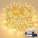 MYGOTO String Lights Indoor Bedroom, 33FT 100 LED Fairy String Lights Outdoor Waterproof, 8 Modes Memory Twinkle Christmas Light Plug in for Classroom
