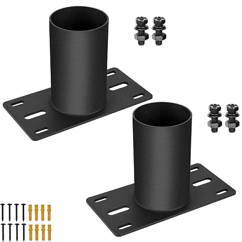 KSWLOR 2 PCS Slip Fitter Adaptor, Mounting Bracket, Transform Slip Fitter into Arm Mounting, Tenon Adaptor for Outdoor Flood Lights, Street, Parking