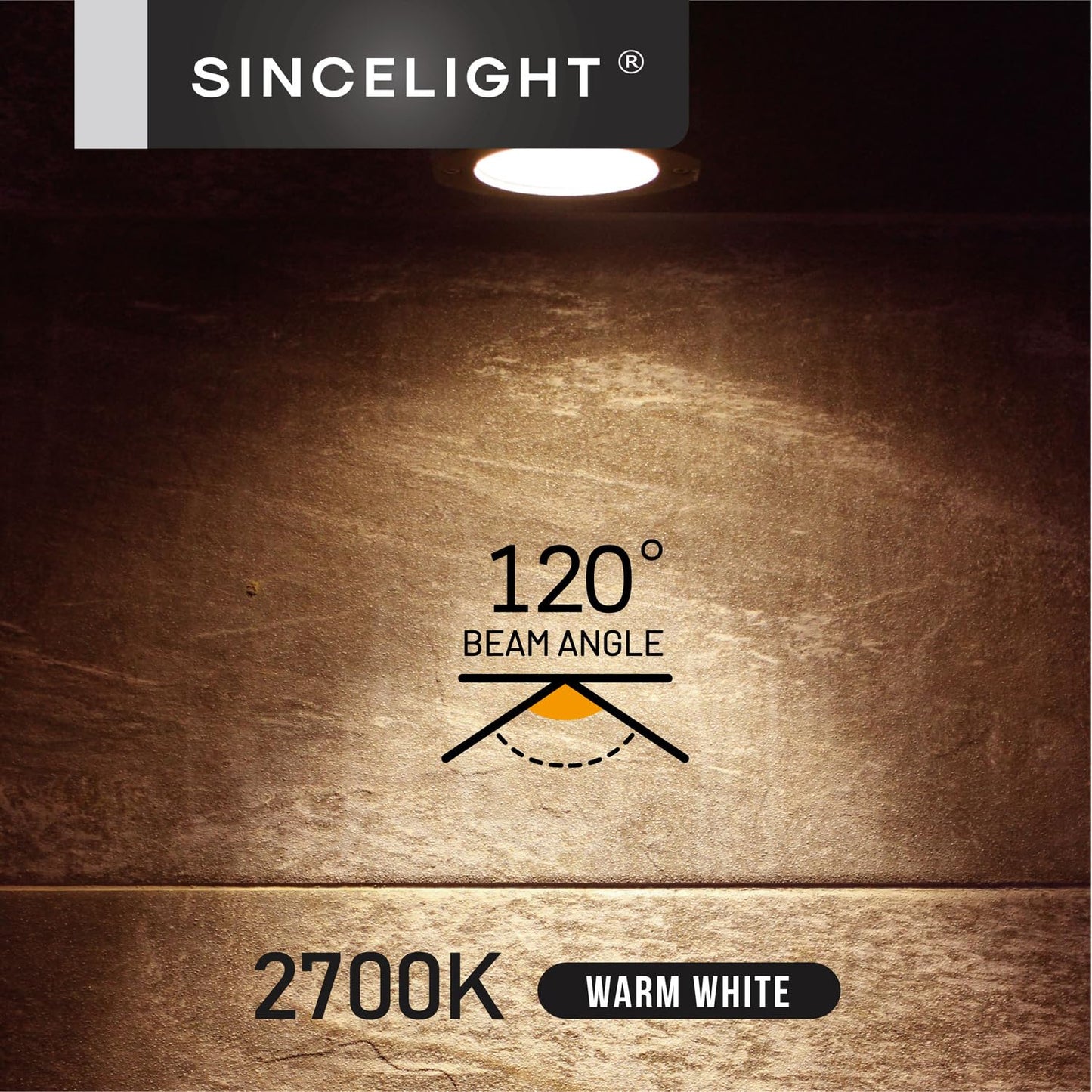 SINCELIGHT GX53 LED Bulbs, 7W, Reflector, 60W Equivalent, Disc Frosted Puck, RA?92, Warm White 2700K, Retrofit the GX53 Fittings in Kitchen Units