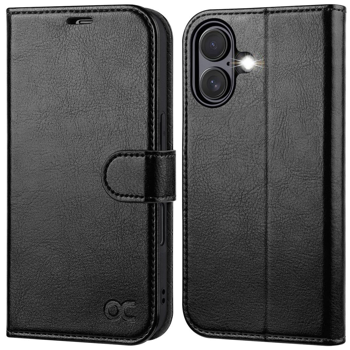 OCASE for iPhone 17 Wallet Case, PU Leather Flip Cover with Card Holder, RFID Blocking, Kickstand, Magnetic Closure, Protective Phone Case for iPhone
