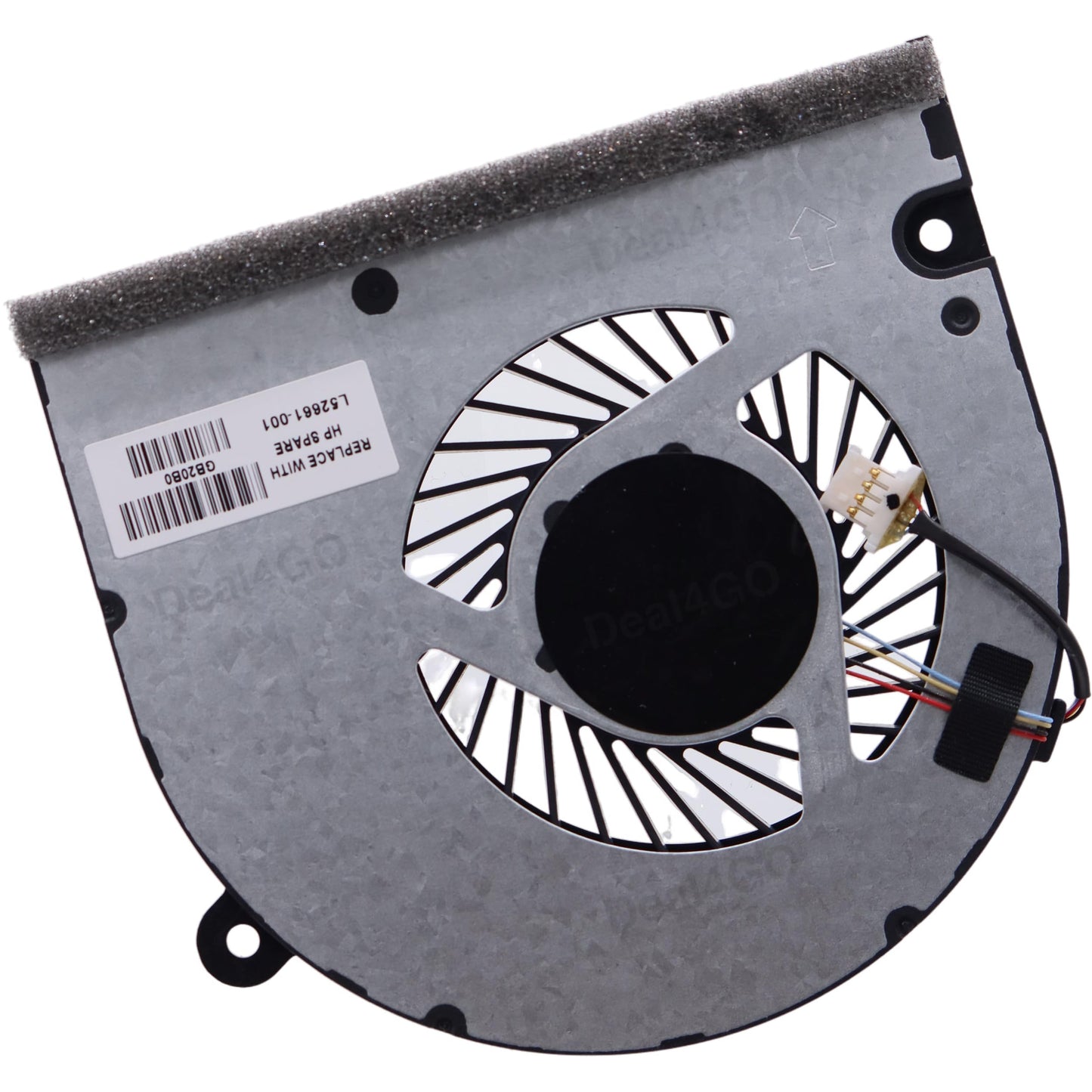 Deal4GO CPU Cooling Fan L52661-001 Replacement for HP Omen 17-CE 17M-CE 17-CE2010NR 17M-CE0013DX 17-CE1010NR (Integrated GPU), Silver