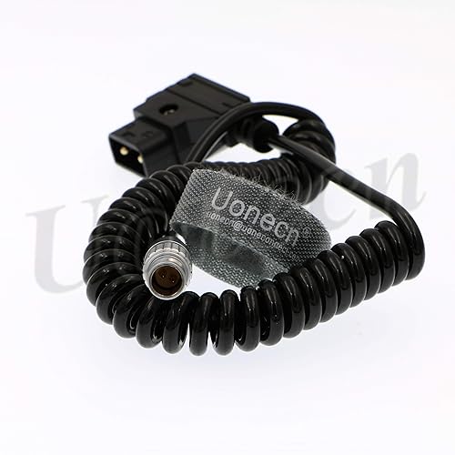 Uonecn for Anton Bauer Teradek Bond Power Cable Dtap to 0B 2 Pin Plug Spring Cable