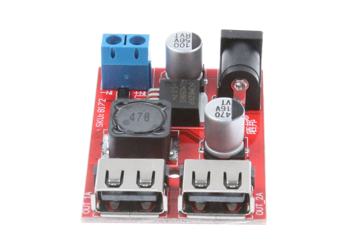 NOYITO 5V 3A Dual USB Power Supply Module DC12V 24V 36V 6-40V Buck to 5V Dual USB Output Charger Regulators