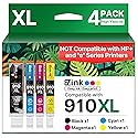E-Z Ink 910XL Ink Cartridges for HP Printers Replacement for HP 910XL Ink Cartridges Combo Pack 910XL Black and Color Combo Pack Use with OfficeJet
