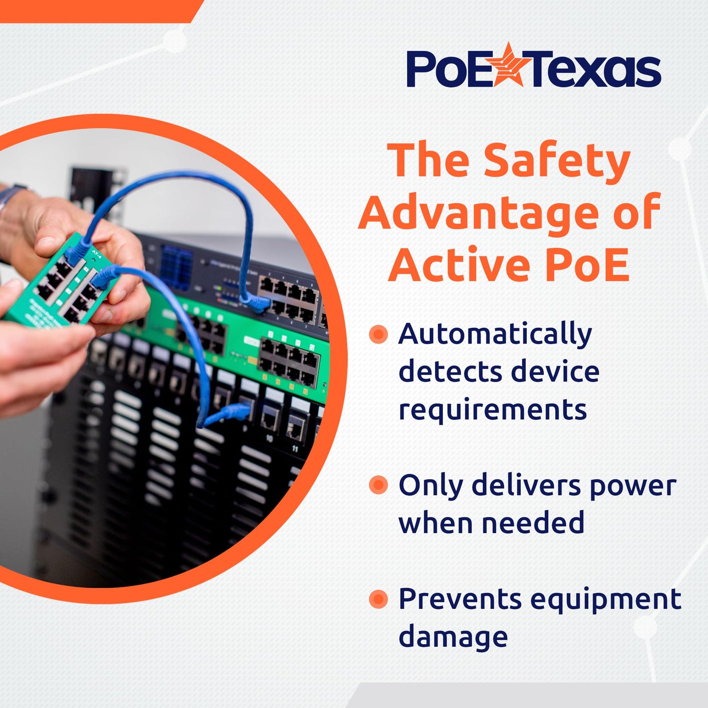 PoE Texas 16 Port PoE/PoE+ Active Injector with 56V 240W Power Supplies & Rack Trays - Add Power Over Ethernet to Switch, Router - 802.3at/af