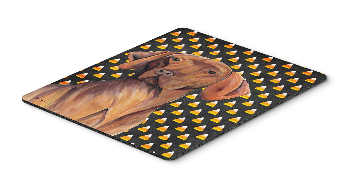 Caroline's Treasures SC9169MP Vizsla Candy Corn Halloween Portrait Mouse Pad, Hot Pad or Trivet for Home Office Gaming Working Computers Laptop Mouse
