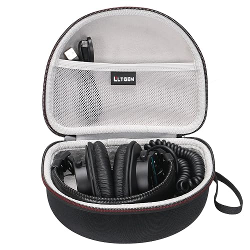 LTGEM Case Compatible with Sony MDR7506 Professional Large Diaphragm Headphone, Black+Grey(Case Only)