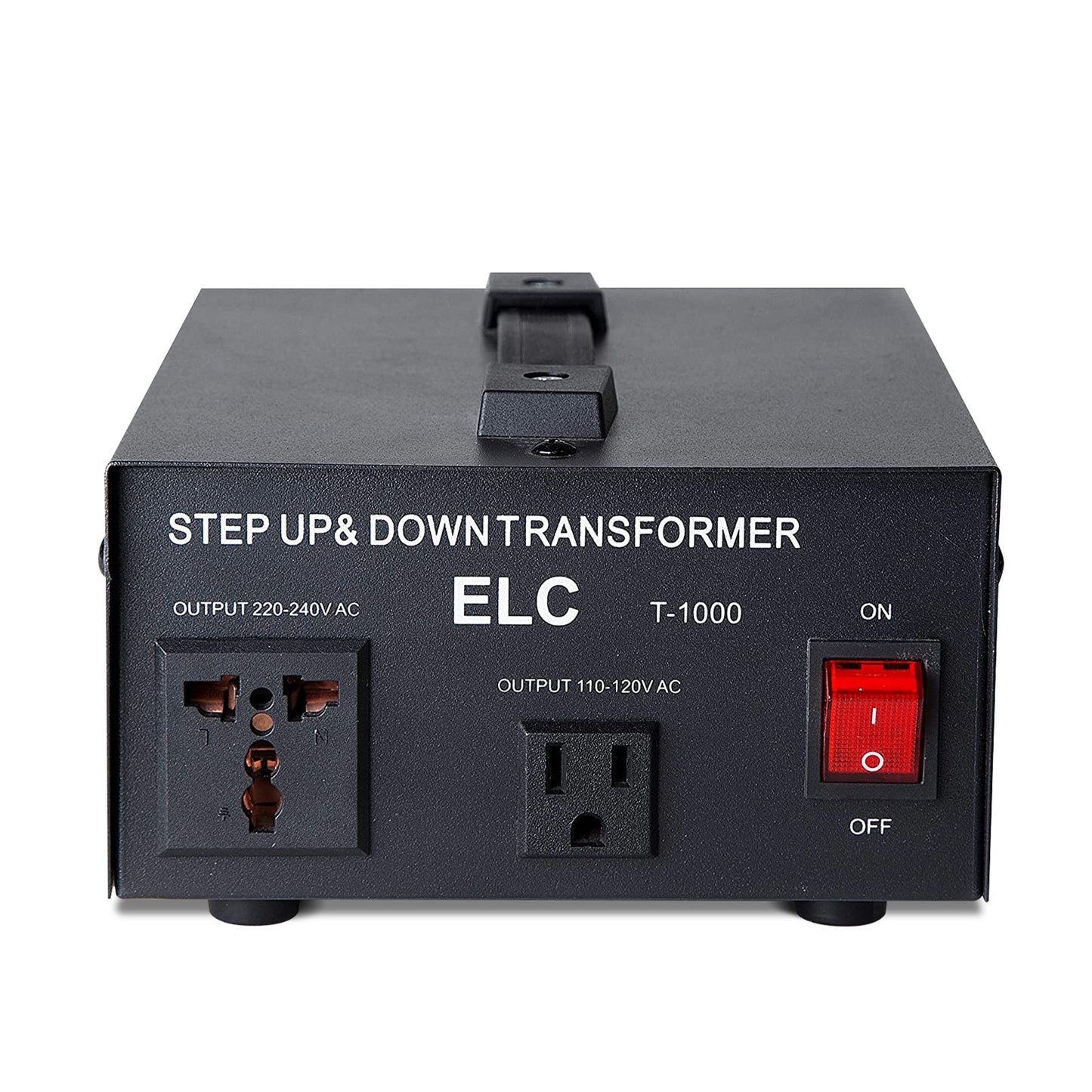ELC T Series 1000 Watt Voltage Converter Transformer - Step Up/Down - 110v to 220v / 220v to 110v Power Converter - Circuit Breaker Protection, CE…