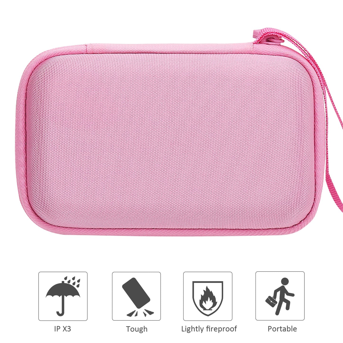 co2CREA Hard Case Replacement for VTech Kidizoom Duo/DX/Deluxe/Twist/Pix/Pix Plus Selfie Camera (Pink Case)