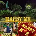 JUICYRAUL 7 LED Marquee Marry Me Lights - Light Up Letters for Romantic Proposal, Wedding & Engagement Signs