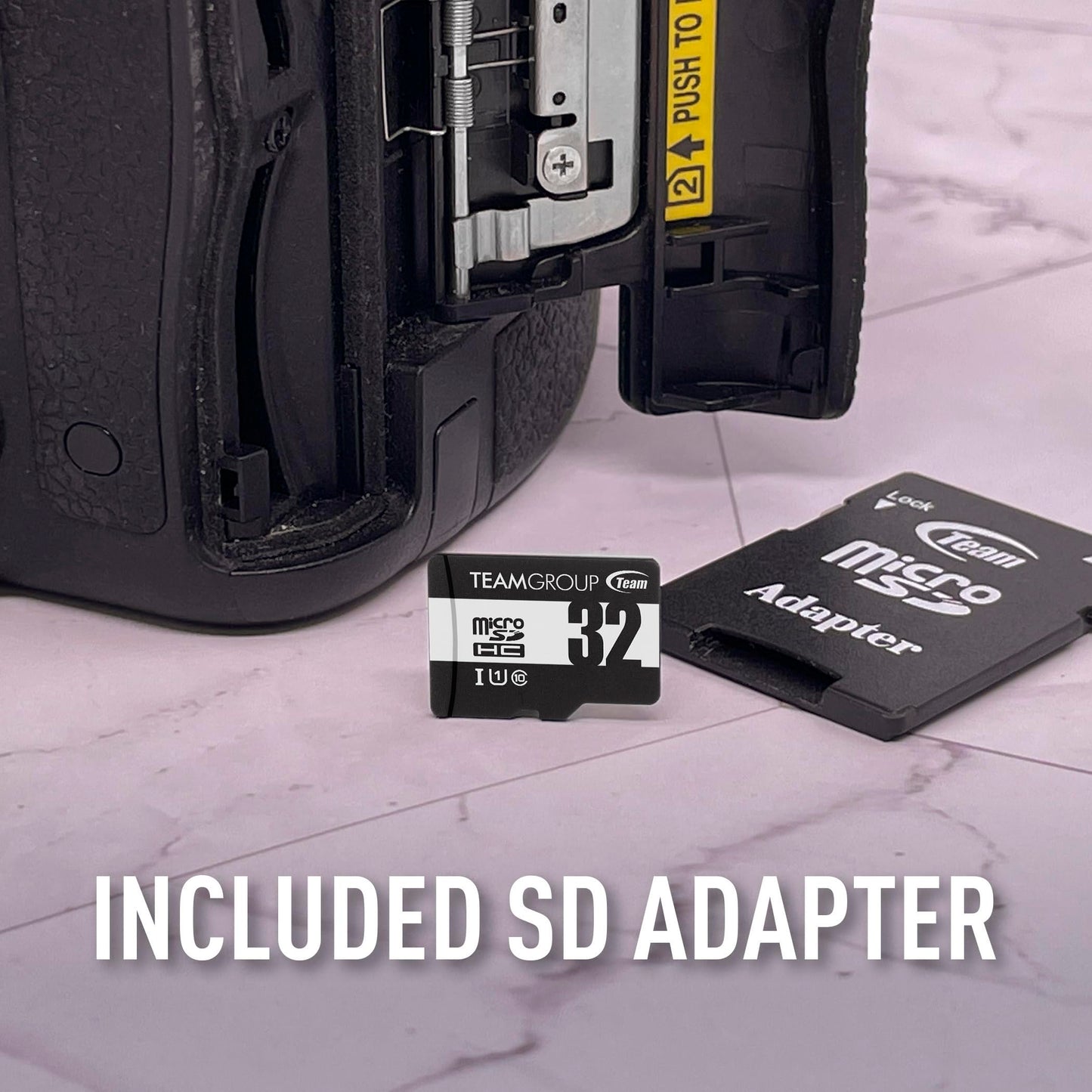 TEAMGROUP Micro 64GB 5 Pack UHS-I U1 Class 10 SDHC SDXC Read Speed up to 100MB/s High Speed Flash Meomry Card with Adapter for Camera, Surveillance