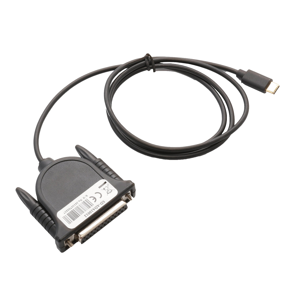 Syba SD-ADA10012 USB Type C Printer to Parallel Female Cable, Bi-Directional
