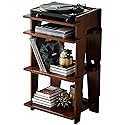 Crosley Furniture Soho Record Player Stand, Media Console with Vinyl Storage, Modern Home Organizer, Mahogany