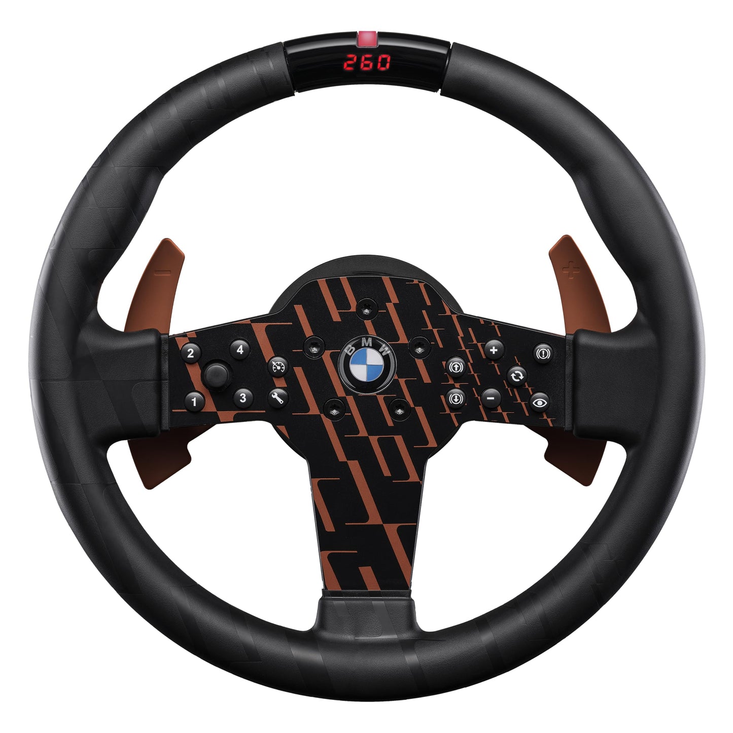 FANATEC Sim Racing CSL Steering Wheel BMW - Rubberized Grip, LED Display, RevStripe, Metal Shifter Paddles - PC, PS5, PS4