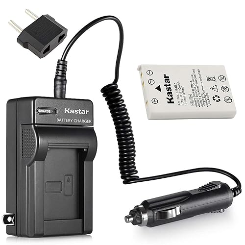 Kastar Battery 1-Pack + Charger Kit for Nik EN-EL5, Nik MH-61 Work with Nik Coolpix 3700, 4200, 5200, 5900, 7900, P3, P4, P80, P90, P100, P500, P510