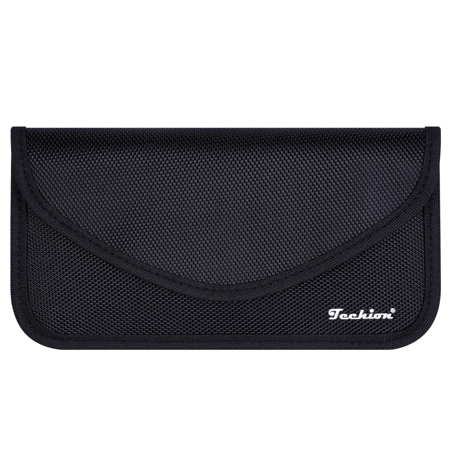Techion Signal Blocking Bag, RFID Faraday Bag Shield Pouch Wallet Case for Cell Phone and Car Key FOB, Privacy Protection, Anti-Hacking - Black