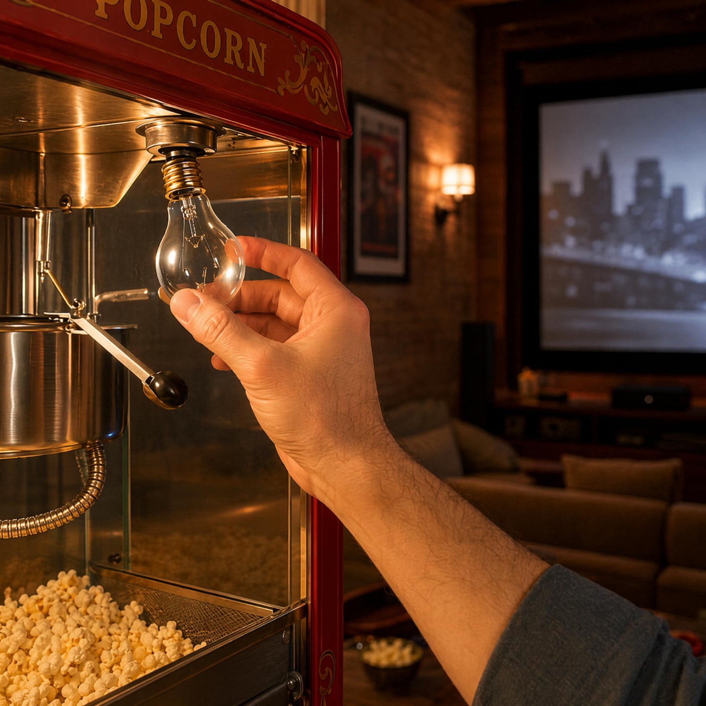 Egyrsik 40W S4886 Popcorn Machine Bulb 4-Pack