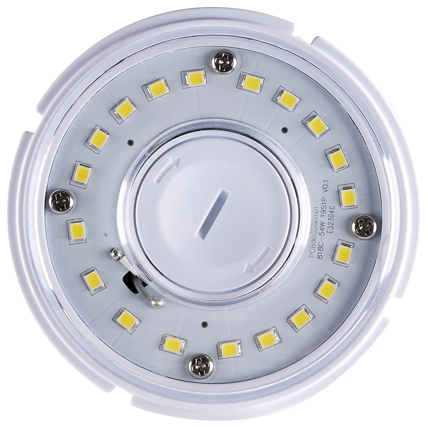 Satco S49394 Hi-Pro High Lumen LED Corncob Light Bulb, HID Replacement, 54 Watts, 5000K White, 7452 Lumen, 120-277V, Damp Location, Non-Dimmable