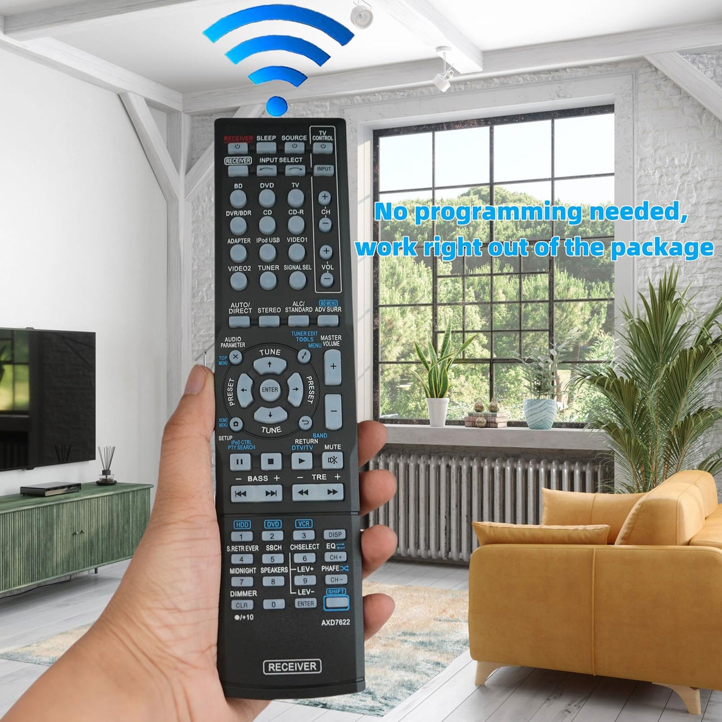 Universal Replacement AXD7622 Remote Control for Pioneer AXD7624 VSX-23TXH VSX-921-K VSX-523-K AV A/V Audio/Video Receiver