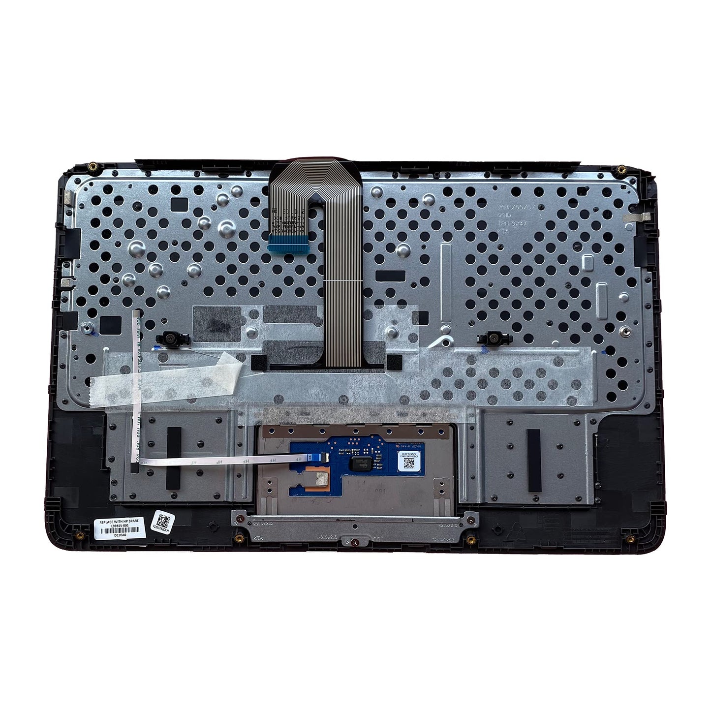 New Genuine Replacement for HP Chromebook 11A-NB0013DX 11A-NB0047NR NB Laptop Upper Case Palmrest Keyboard Touchpad Assembly Part L99855-001