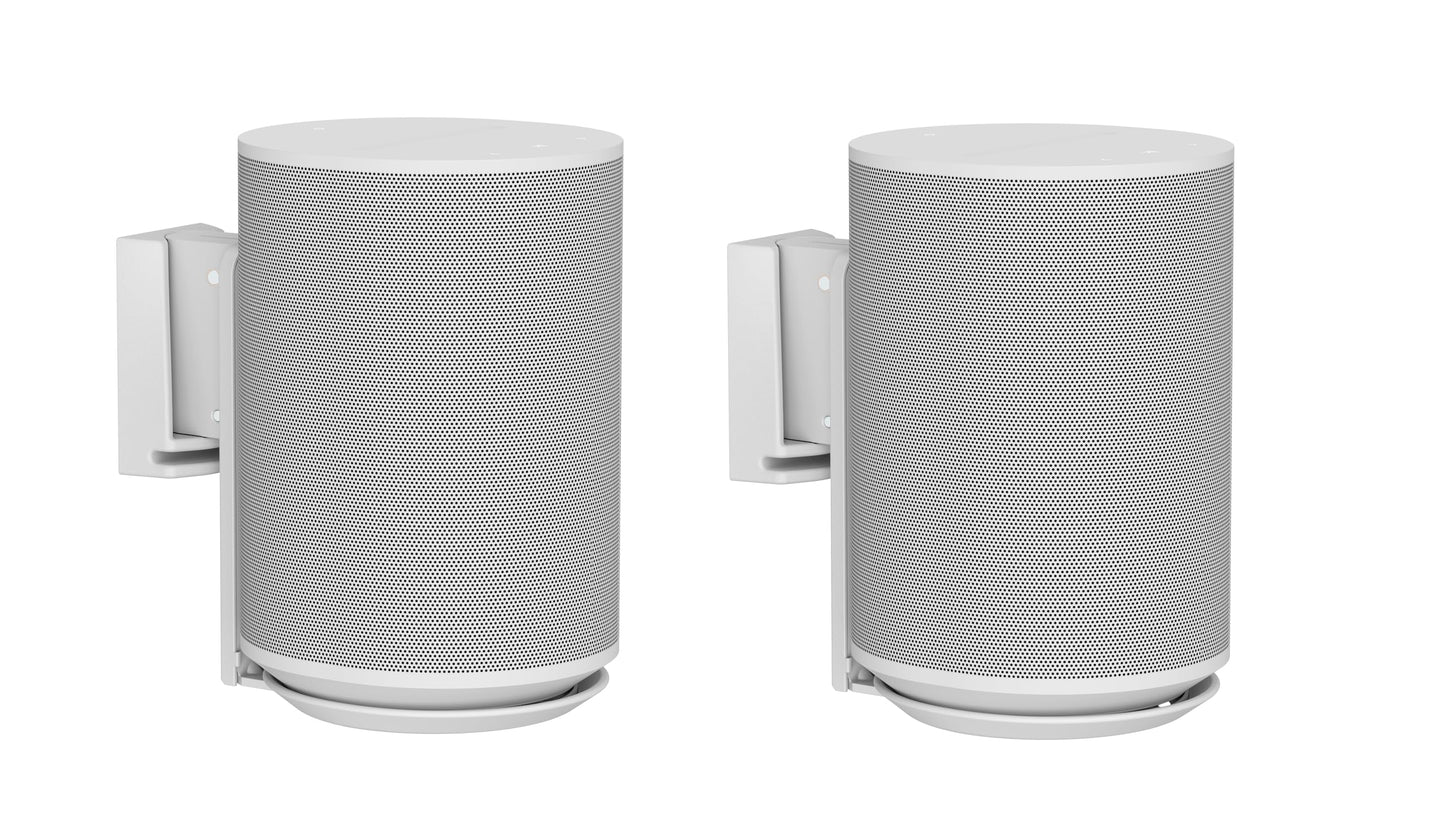 ynVISION.DESIGN Adjustable Wall Mount Compatible with Sonos ERA 100 Speaker - White 2 Pack