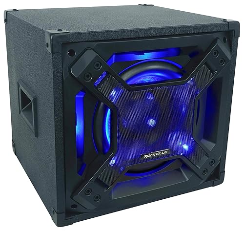 Rockville BASS Blaster 10" 750W Powered Home Theater Subwoofer with LED