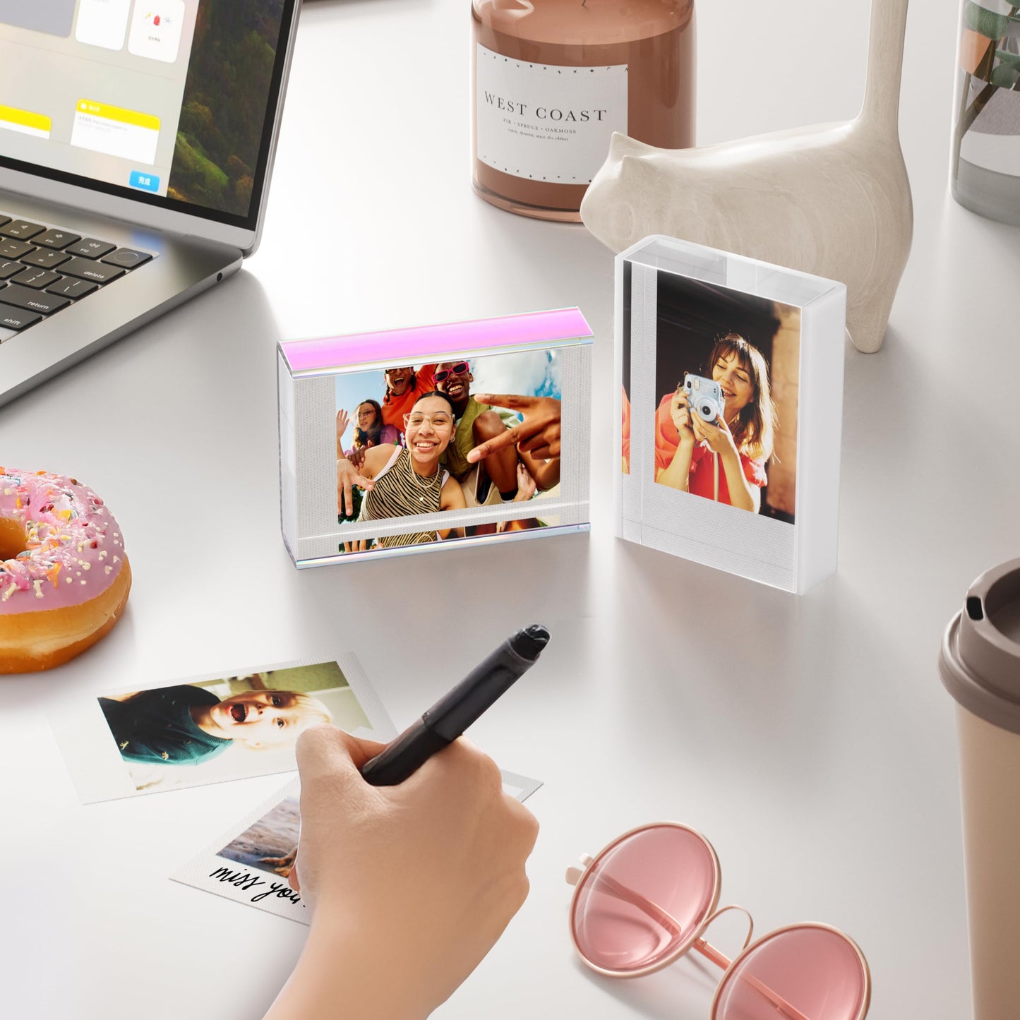 WINKINE Polaroid Frame for Photos, Instax Film Frame for Fujifilm Instax Mini Polaroid Film, Small Picture Frames 2x3, Baby Photo Frames