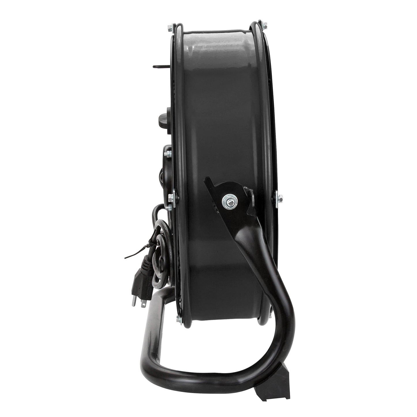 OEMTOOLS 24891 12 Inch Black High-Velocity Tilting Workspace Fan | 1300 CFM | Tilt Mechanism for Airflow Control | Cool Your Workspace, Warehouse