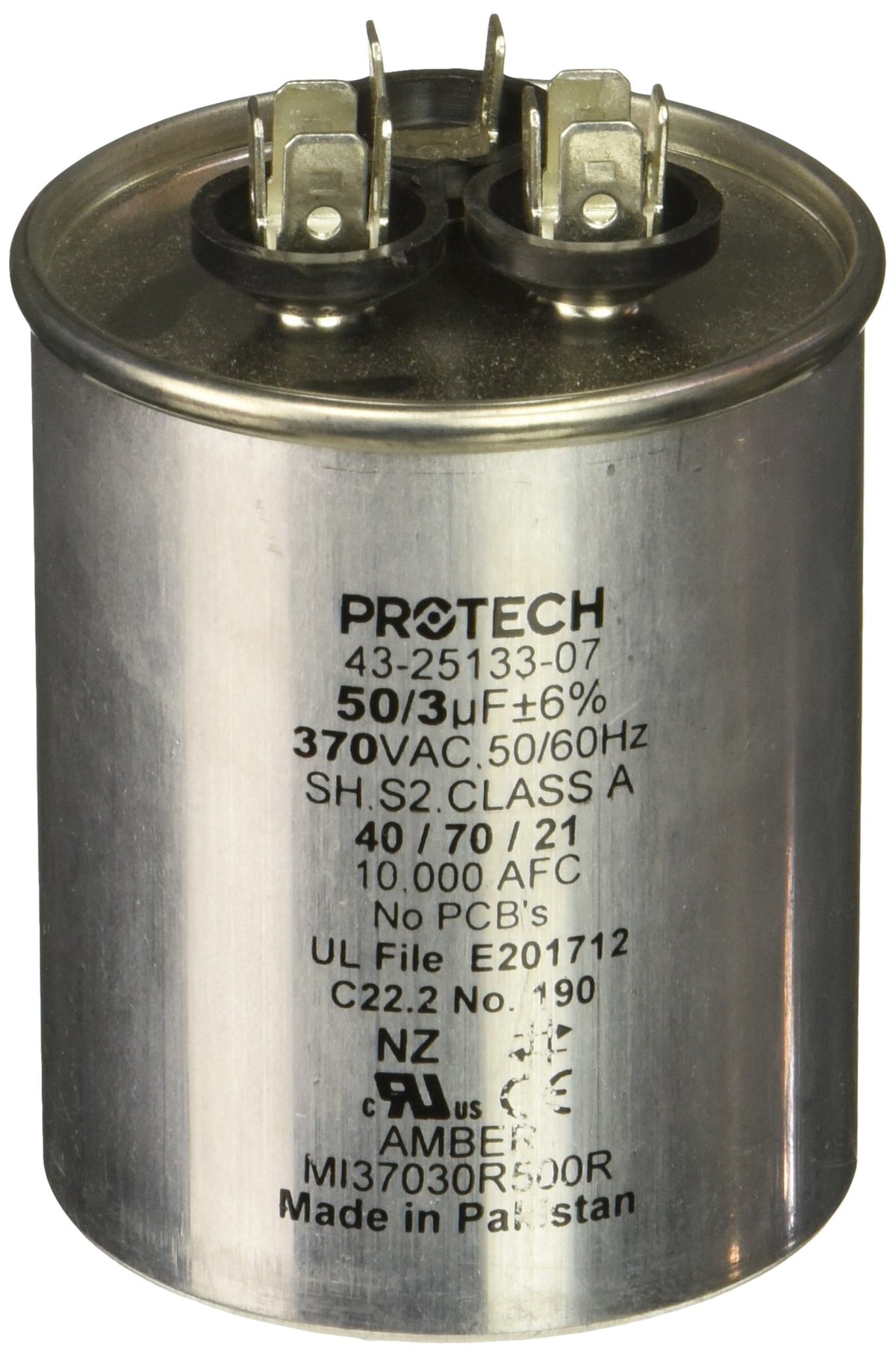 Protech 662766275353 50/3/370 Dual Round Capacitor