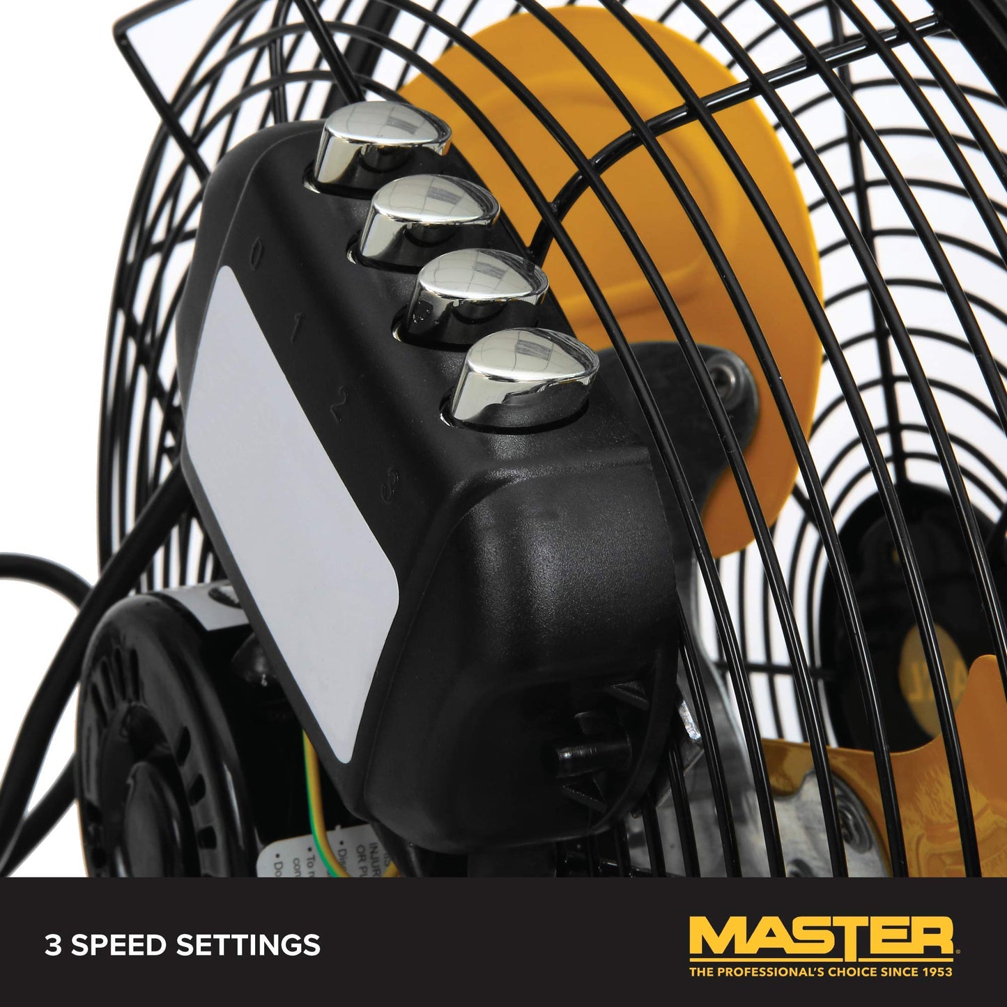 Master - 12 in High Velocity Floor Fan - Direct Drive Steel